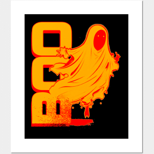 Ghost Of Disapproval - Orange Halftone V.1 Posters and Art